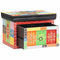 vidaXL Bedside Table Multicolor with red, green, and yellow tiles