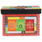 vidaXL Bedside Table Multicolor with red, green, and yellow tiles