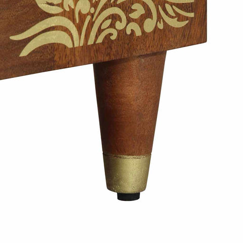 vidaXL Sideboard 2 pcs Honey brown 60 x 33.5 x 75 cm Solid Mango wood