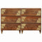 vidaXL Sideboard 2 pcs Honey brown 60 x 33.5 x 75 cm Solid Mango wood