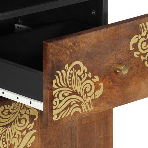 vidaXL Bathroom Furniture Set Wall-mounted 4 pcs Brown 62 x 33 x 58 cm