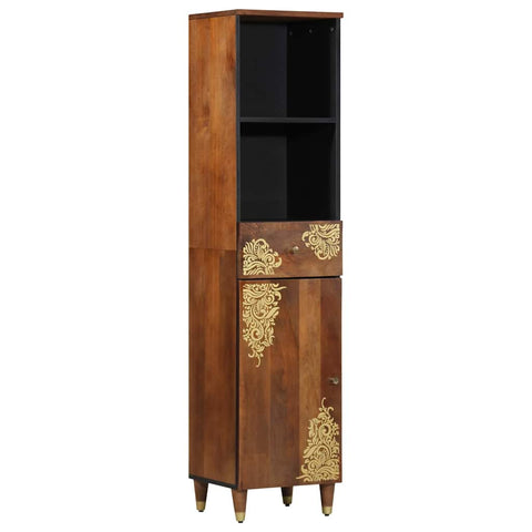 vidaXL Bathroom Furniture Set Wall-mounted 4 pcs Brown 62 x 33 x 58 cm