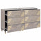 vidaXL Sideboard 2 pcs Grey 60 x 33.5 x 75 cm Solid Mango wood
