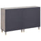 vidaXL Sideboard 2 pcs Grey 60 x 33.5 x 75 cm Solid Mango wood