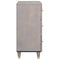 vidaXL Sideboard 2 pcs Grey 60 x 33.5 x 75 cm Solid Mango wood