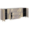 vidaXL Bathroom Furniture Set 3 pcs Grey and Gold 180 x 33 x 75 cm
