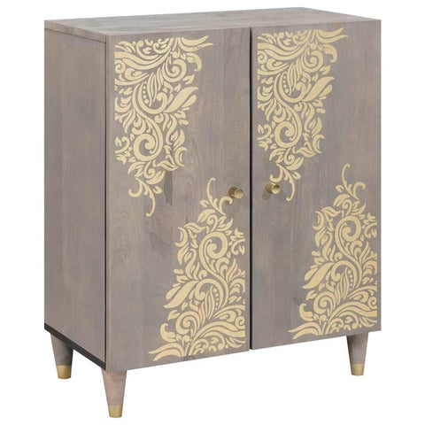vidaXL Bathroom Furniture Set 3 pcs Grey and Gold 180 x 33 x 75 cm