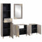 vidaXL Bathroom Furniture Set with Drawer 4 pcs Grey 62 x 33 x 58 cm
