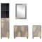 vidaXL Bathroom Furniture Set with Drawer 4 pcs Grey 62 x 33 x 58 cm