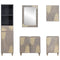 vidaXL Bathroom Furniture Set with Drawer 5 pcs Grey 62 x 33 x 58 cm