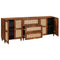 Sideboard Set 3 pcs Brown 180 x 33 x 75 cm Solid Mango wood
