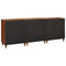 Sideboard Set 3 pcs Brown 180 x 33 x 75 cm Solid Mango wood