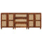 Sideboard Set 3 pcs Brown 180 x 33 x 75 cm Solid Mango wood