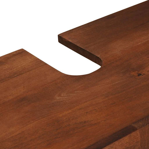 Bathroom Furniture with Drawer 2 pcs 62 x 33 x 58 cm Solid Mango Wood