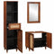 Bathroom Furniture with Door 3 pcs 38 x 33 x 160 cm Solid Mango Wood