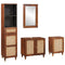 Bathroom Furniture with Drawer Wall-mounted 4 pcs 38 x 33 x 160 cm