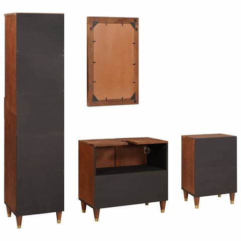 Bathroom Furniture with Drawer Wall-mounted 4 pcs 38 x 33 x 160 cm