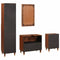 Bathroom Furniture with Drawer Wall-mounted 4 pcs 38 x 33 x 160 cm