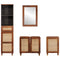 Bathroom Furniture with Drawer Wall-mounted 4 pcs 38 x 33 x 160 cm