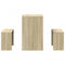 vidaXL 3 Piece Dining Table and Bench set Sonoma Oak Engineered Wood