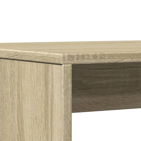 vidaXL 3 Piece Dining Table and Bench set Sonoma Oak Engineered Wood