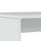 vidaXL 3 Piece Dining Table and Bench set High Gloss White Engineered Wood