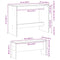 vidaXL 3 Piece Dining Table and Bench set High Gloss White Engineered Wood