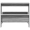 vidaXL 3 Piece Dining Table and Bench set Grey Sonoma Engineered Wood
