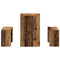 vidaXL 3 Piece Dining Table and Bench set Old Wood Engineered Wood
