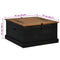 vidaXL Storage Chest HALDEN Black 91x91x47 cm Solid Wood Pine