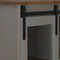 vidaXL Wine Cabinet HALDEN with Wine Racks and Sliding Door Grey Pine