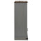 vidaXL Wine Cabinet HALDEN with Wine Racks and Sliding Door Grey Pine