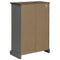 vidaXL Wine Cabinet HALDEN with Wine Racks and Sliding Door Grey Pine