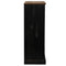 vidaXL Wine Cabinet HALDEN with Wine Racks and Sliding Door Black Pine