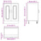 vidaXL Sink Base Cabinet Kalmar White 60x46x81.5 cm Engineered Wood