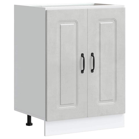 vidaXL Sink Base Cabinet Kalmar Concrete Grey 60x46x81.5 cm Engineered Wood