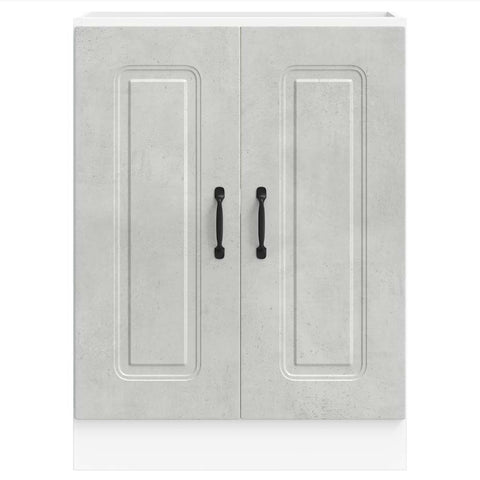 vidaXL Sink Base Cabinet Kalmar Concrete Grey 60x46x81.5 cm Engineered Wood