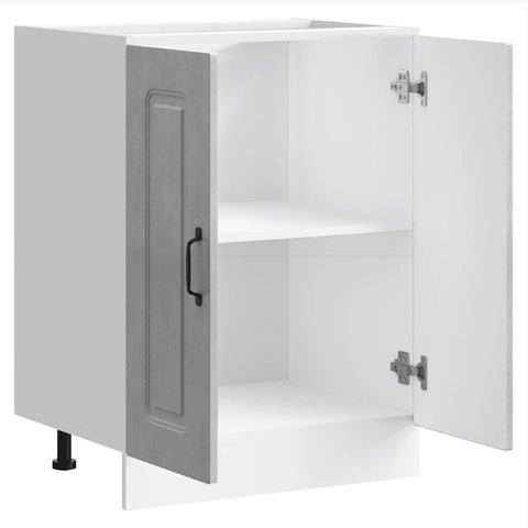 vidaXL Sink Base Cabinet Kalmar Concrete Grey 60x46x81.5 cm Engineered Wood
