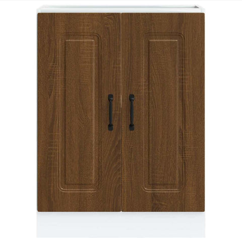 vidaXL Sink Base Cabinet Kalmar Brown Oak 60x46x81.5 cm Engineered Wood