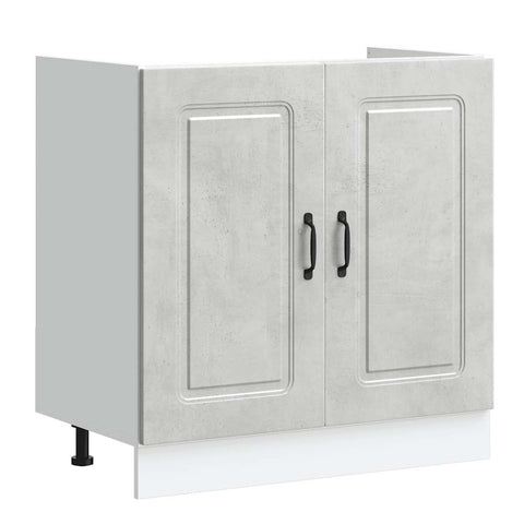 vidaXL Sink Base Cabinet Kalmar Concrete Grey 80x46x81.5 cm Engineered Wood
