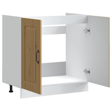 vidaXL Sink Base Cabinet Kalmar Artisan Oak 80x46x81.5 cm Engineered Wood