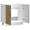 vidaXL Sink Base Cabinet Kalmar Artisan Oak 80x46x81.5 cm Engineered Wood