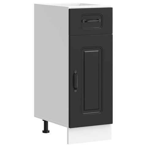 vidaXL Kitchen Base Cabinet Kalmar Black Engineered Wood