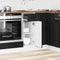 vidaXL Kitchen Base Cabinet Kalmar Black Engineered Wood