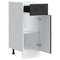 vidaXL Kitchen Base Cabinet Kalmar Black Engineered Wood