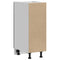 vidaXL Kitchen Base Cabinet Kalmar Black Engineered Wood
