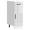 vidaXL Kitchen Base Cabinet Kalmar High Gloss White Engineered Wood