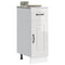 vidaXL Kitchen Base Cabinet Kalmar High Gloss White Engineered Wood