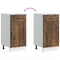 vidaXL Kitchen Base Cabinet Kalmar Smoked Oak Engineered Wood