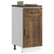 vidaXL Kitchen Base Cabinet Kalmar Smoked Oak Engineered Wood